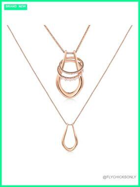 18K Gold-Plated Ring Keeper Necklace Wedding Engagement Holder